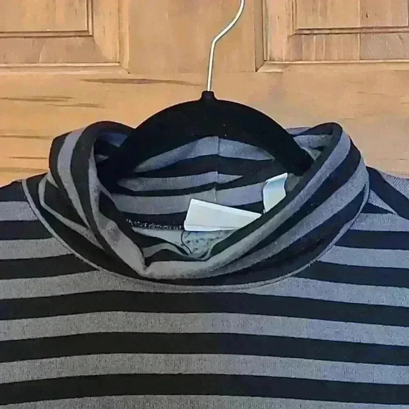 Striped Cowlneck Sweater - Picture 3 of 5